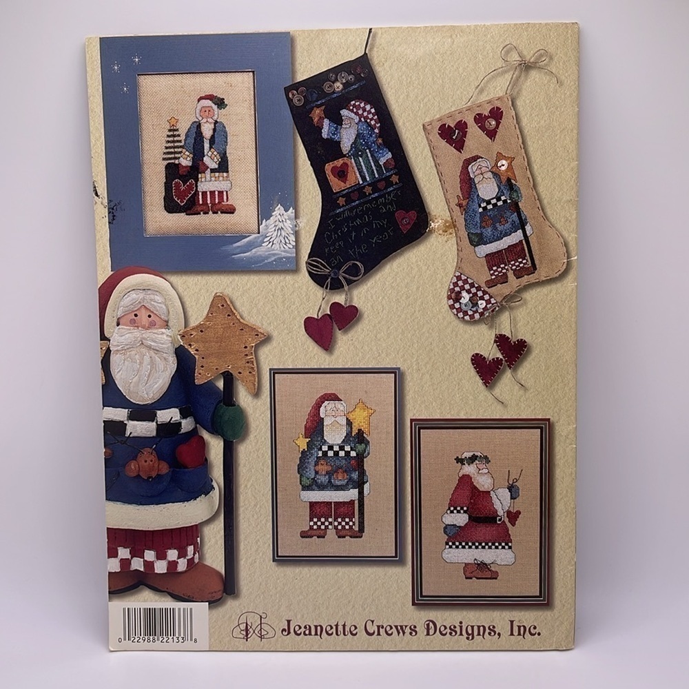 Vintage Alma Lynne Folksy St. Nick Cross Stitch Pattern Booklet - Picture 2 of 4